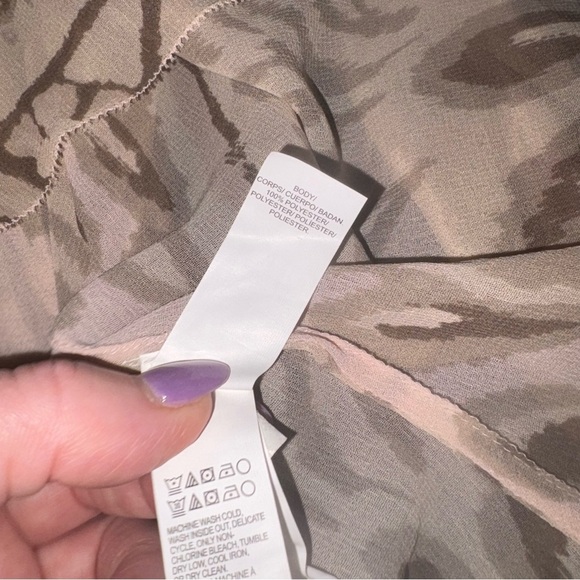 NWT Lucky Brand Georgette Peasant Fairy Blouse size XL - Picture 5 of 5